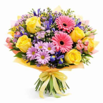 Букет из свежих цветов «Солнечный миг»
