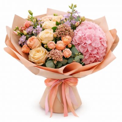 Премиальный букет «Тёплый свет»