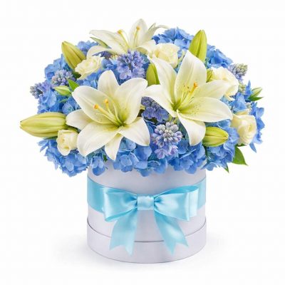 Шляпная коробка «Цветочный вихрь»