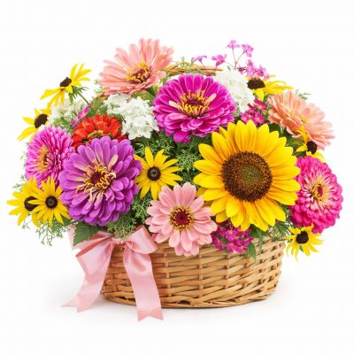 Цветочная корзинка «Лунный свет»