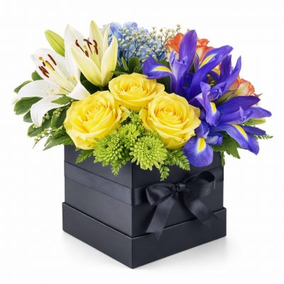 Шикарный букет в коробочке «Волшебство природы»