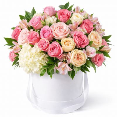 Коробка цветов «Светлый день»