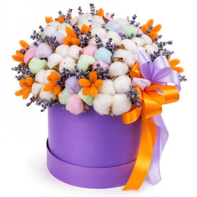 Шляпная коробка с хлопком «Осенний вихрь»