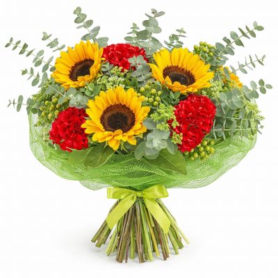 Сезонный букет «Солнечный фейерверк»