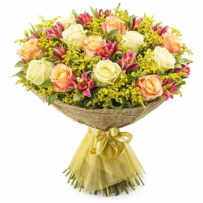 Дизайнерский букет «Солнечный блиц»